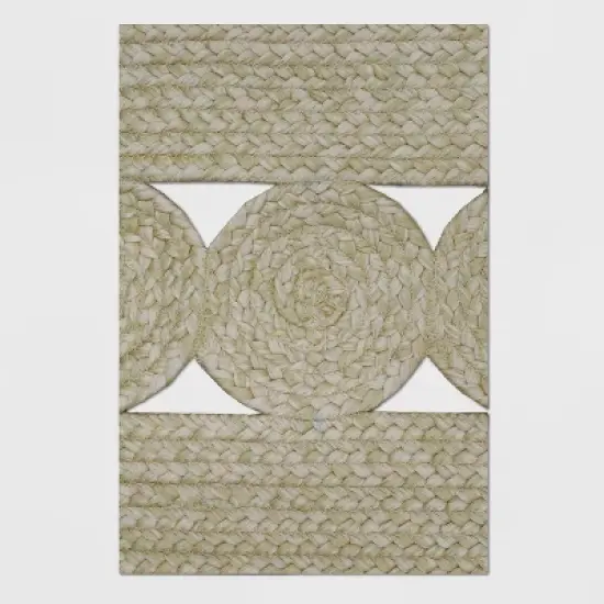 7' x 10' Braided Rectangle Tassels Outdoor Rug Neutral - Opalhouse&trade; image {2}