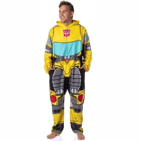 Transformers Men's Retro Character Union Suit One Piece Costume Pajama image {2}