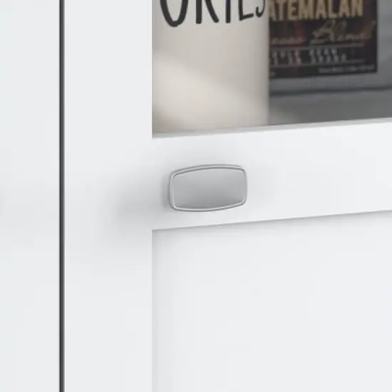 Broadview Bar Cabinet with Wine Storage Pure White - Bush Furniture image {2}