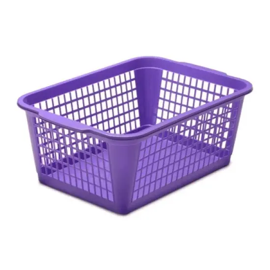 YBM HOME Plastic Perforated Storage Basket Bin Office Drawer, Shelf Desktop CountertopTray Organizer 32-1184 image {7}