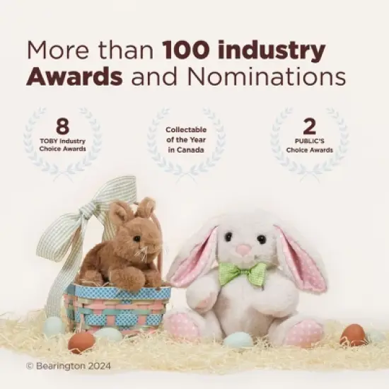 Bearington Creamy The Bunny Stuffed Animal, 10 Inch Plush Bunny Stuffed Animal, For Ages 1-14 image {3}
