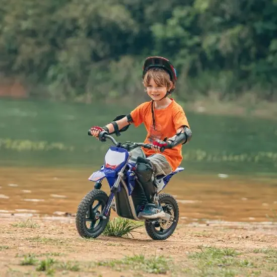 INFURNIC Bicycles, 12 Inch for 3-6 Year Old Children Off-road Racing, Safe Disc Brakes, Blue, 38.5"*22.8"*25.6" image {3}