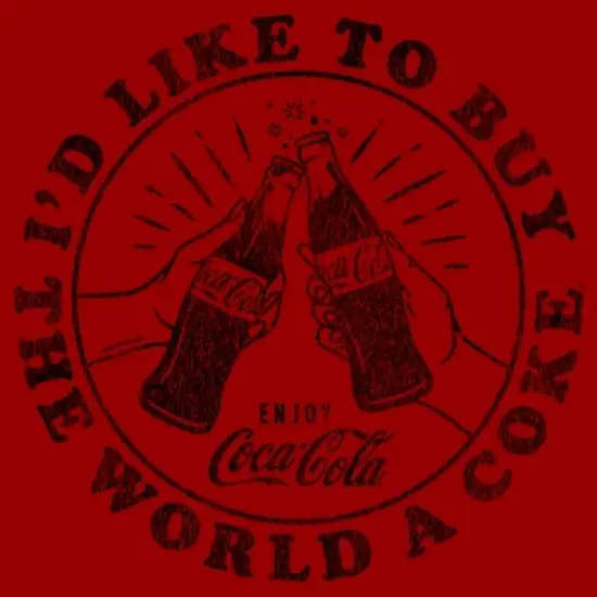 Men's Coca Cola Unity I'd Like to Buy the World a Coke T-Shirt image {1}