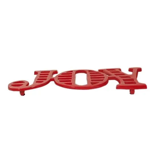0.75 In Joy Trivet , Christmas Table Protect Hot (1PC) image {1}
