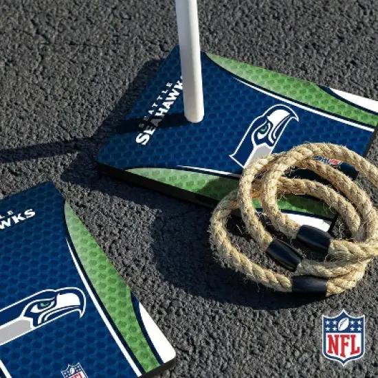 NFL Seattle Seahawks Solid Wood Quoits Toss Game image {3}