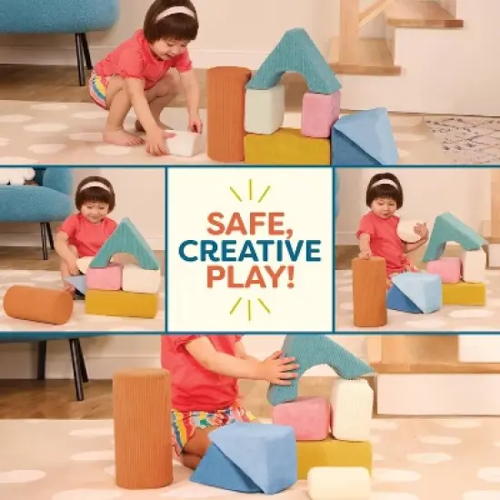 B. toys Tumble-y Towers Soft Sensory Baby Blocks for Stacking image {4}