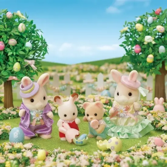 Calico Critters Easter Celebration Set, Limited Edition Dollhouse Playset with 2 Collectible Figures and Accessories image {2}