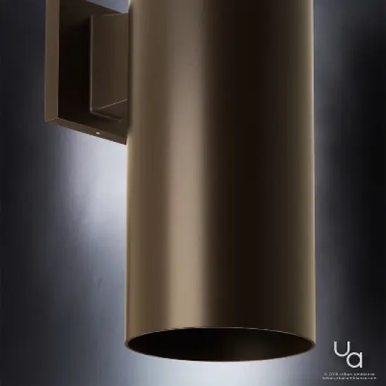 Urban Ambiance Luxury Contemporary Outdoor Wall Light,  18"H x 6"W,  Olde Bronze Finish, UHP1064 image {4}