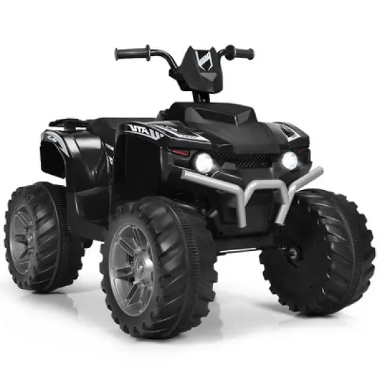 Costway 12V Kids 4-Wheeler ATV Quad Ride On Car w/ LED Lights Music  USB image {9}