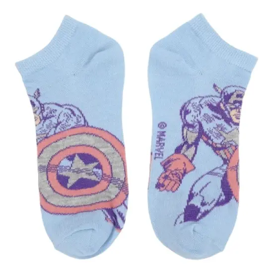 Marvel Avengers Superheroes 5-Pair Women's Ankle Socks image {5}