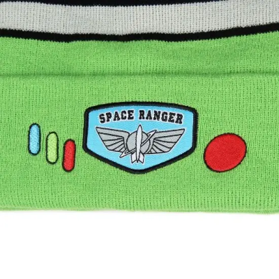 Disney Toy Story Space Ranger Buzz Lightyear Costume Knit Cuff Beanie Hat image {2}