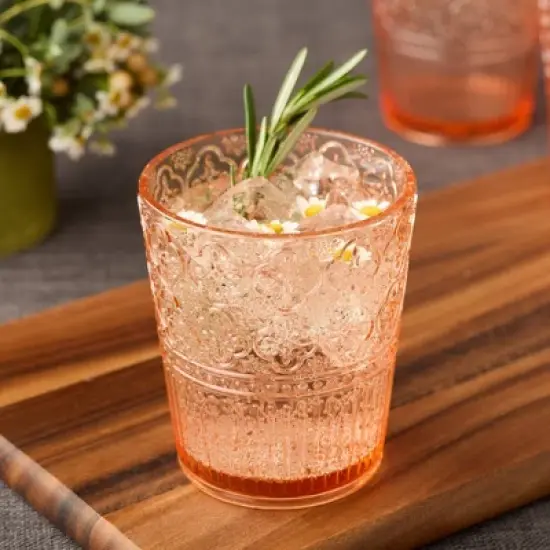 Certified International (Set of 6) 16oz Acrylic Dof Glasses Victoria image {1}