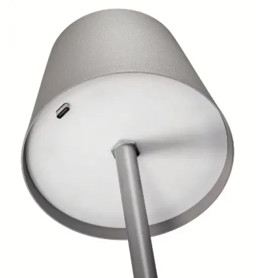 CILIO "Luce" LED Bottle Lamp, black, 5.25" x 4.25" dia. image {4}