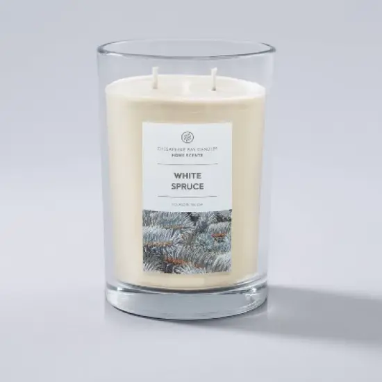 19oz Glass Jar White Spruce Candle - Home Scents image {2}