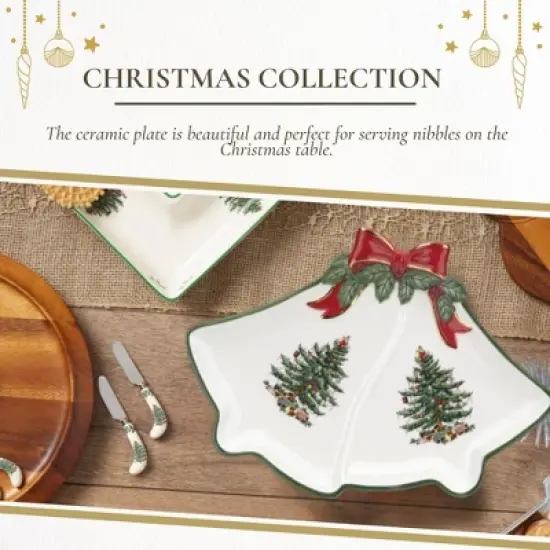 Spode Christmas Tree Ribbon Bell Dish image {4}