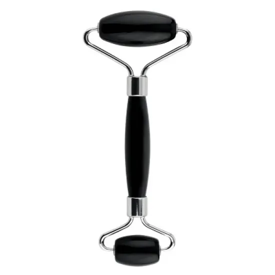 Spa Sciences Black Obsidian Stone Gua Sha & Roller Massage Tools - 2pk image {2}