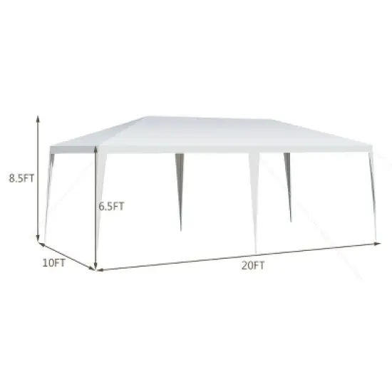 Costway 10'x20' Outdoor Party Wedding Tent Heavy Duty Canopy Pavilion image {1}
