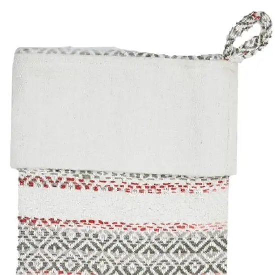 C&F Home 20" Cozy Nordic Red & Gray Hanging Large Christmas XMAS Stocking image {2}