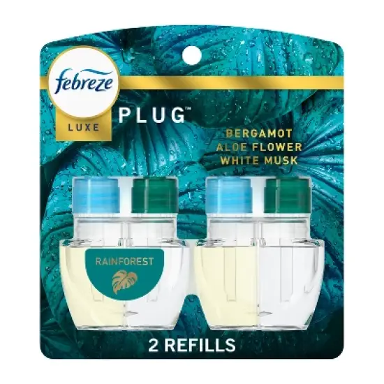 Febreze Luxe Plug Dual Refill Air Freshener - Rainforest - 1.75 fl oz/2ct image {12}