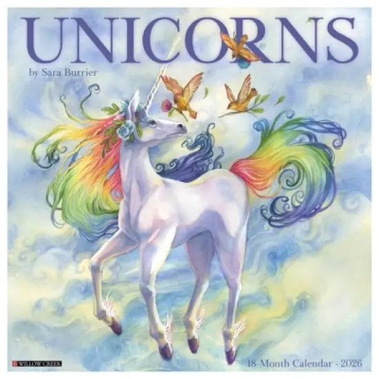 Willow Creek Press 12"x12" 2026 Unicorns by Sara Burrier Wall Calendar image {5}