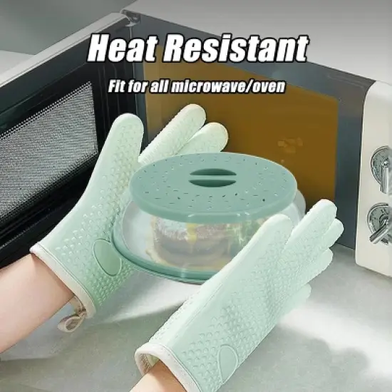 Itopfox 2 in 1 Silicone Microwave Splatter Cover & Mat, Multi-use Kitchen Trivet, Pot Holder, Drying & Baking Pad, Utensil Rest, Counter Protector image {5}