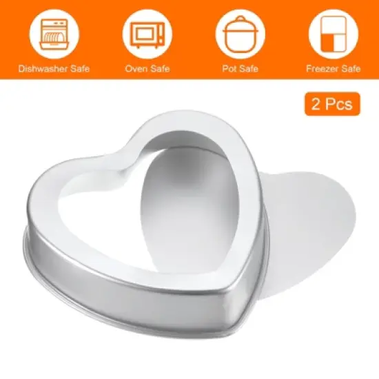 Unique Bargains Heart Shaped Cake Pan 1 Pc image {2}