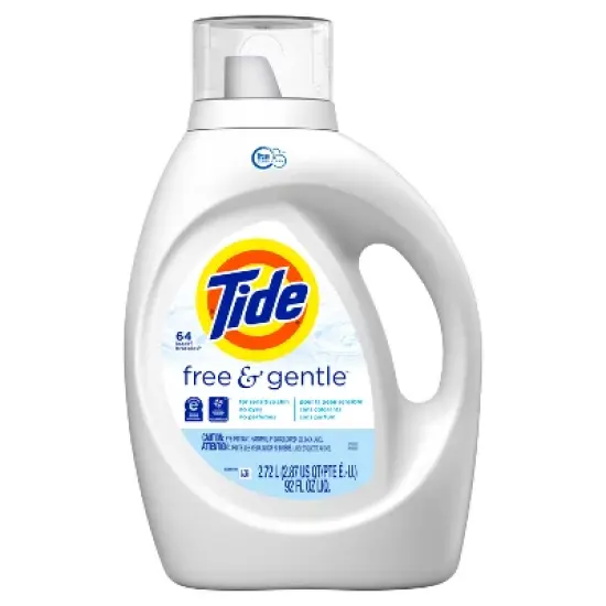 Tide High Efficiency Liquid Laundry Detergent - Free & Gentle image {1}