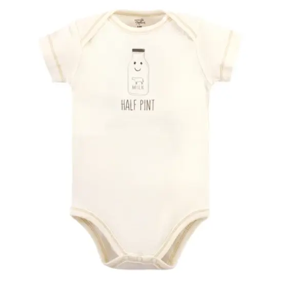 Touched by Nature Organic Cotton Bodysuits 5pk, Muffin image {2}