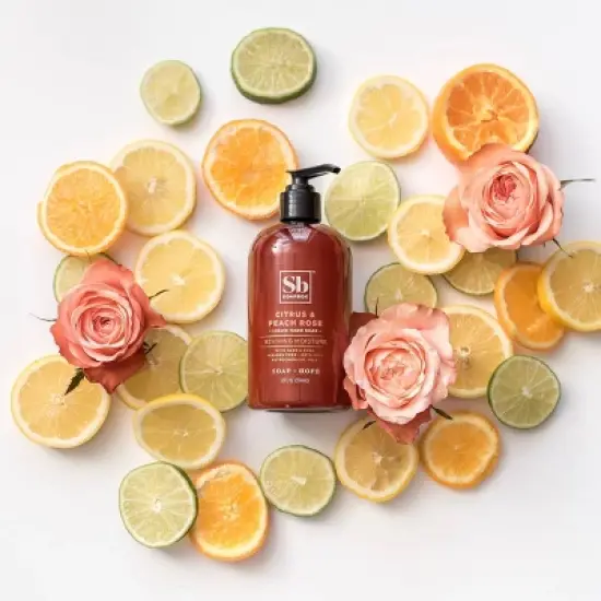 SoapBox Citrus & Peach Rose Reviving Moisture Liquid Hand Soap - 12 fl oz/3pk image {2}