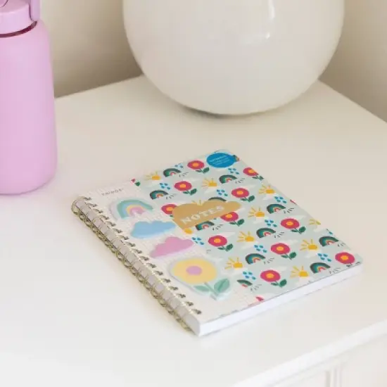 FRINGE Paperback Spiral Notebook with Sticky Notes Rainbow Skies image {4}