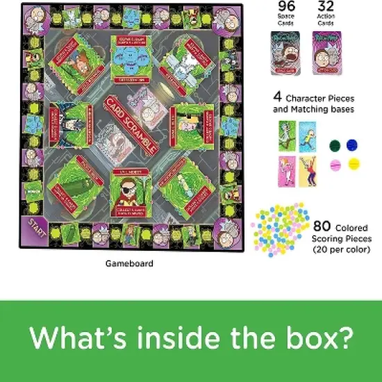 Aquarius Puzzles Rick and Morty Card Scramble Board Game image {2}