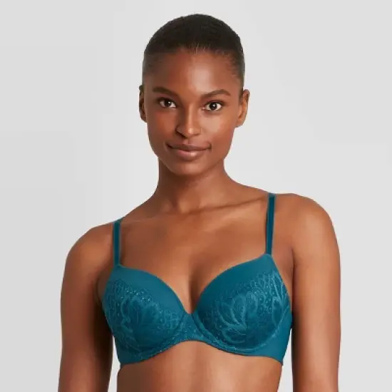 Women's Icon Full Coverage Lightly Lined Bra with Lace - Auden image {3}