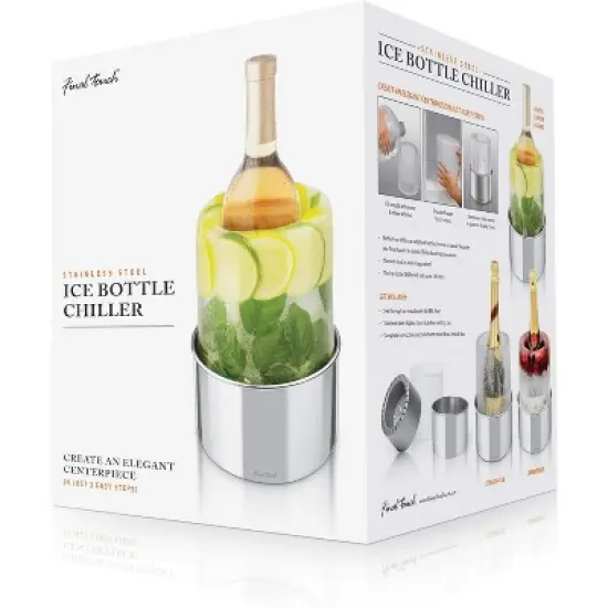 Final Touch Stainless Steel Ice Bottle Chiller image {1}