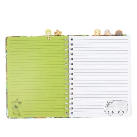 Silver Buffalo Scooby-Doo Mystery Machine 5-Tab Spiral Notebook With 75 Sheets image {2}