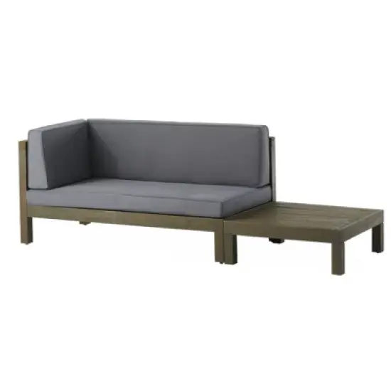 INFURNIC Patio Seating Sets Modern Outdoor Furniture Set Featuring Unique Design,Perfect for Gardens, Living Spaces, Gray, 58.25"*30.25"*26.5" image {2}