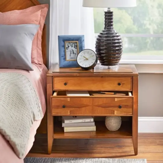 Monty Nightstand Oak - Lifestorey image {1}