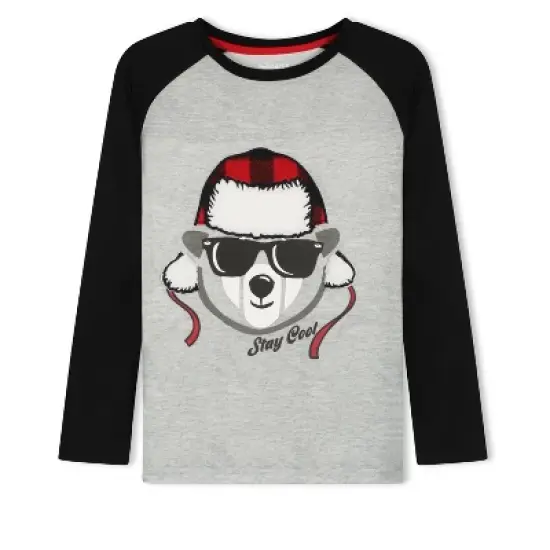 Sleep On It Boys Stay Cool Bear Soft Novelty Fleece 2-Piece Pajama Sleep Pant Set image {2}