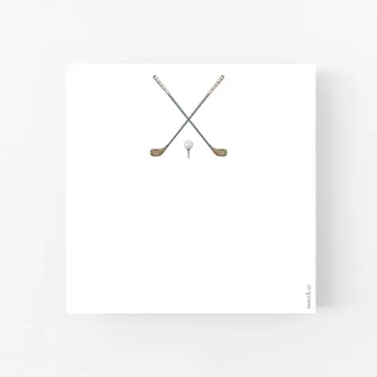 Birdy Life 6" x 6" Square Golf Notepad by Ramus & Co (100 Heavyweight Tear-Off Sheets) image {3}