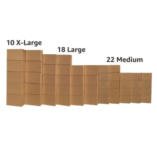 UBMOVE 5 Room Moving Kit 50 Big Moving Boxes and Moving Supplies image {4}
