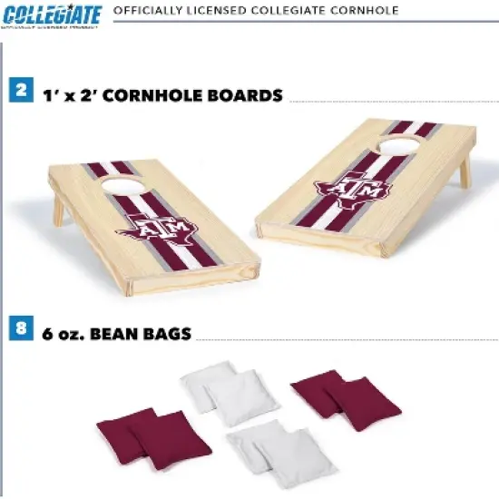 NCAA Michigan Wolverines 1'x2' Wood Cornhole Set image {1}