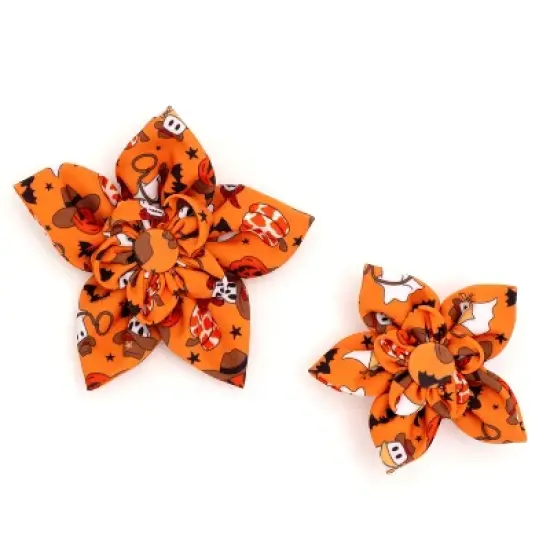 The Worthy Dog Howdyween Flower - Adjustable Pet Collar Accessory image {3}
