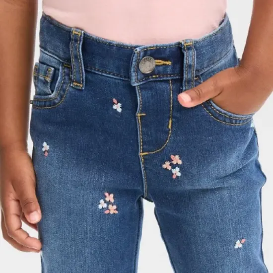 Toddler Embroidered Skinny Jeans - Cat & Jack&trade; Dark Blue image {3}