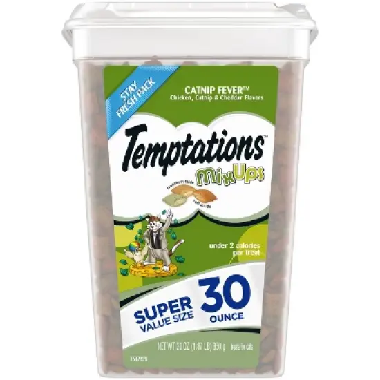 Temptations MixUps Chicken, Catnip and Cheese Flavor Crunchy Adult Cat Treats image {7}