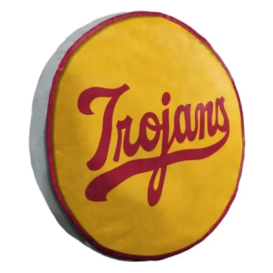 NCAA USC Trojans 15" Circular Cloud Pillow image {3}
