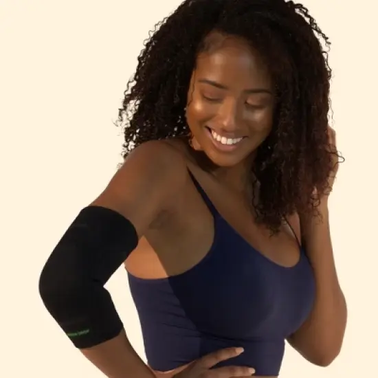 Green Drop Elbow Compression Sleeve - Infused Brace, HSA/FSA approved image {3}