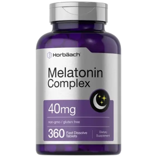Horb&auml;ach Melatonin 40mg Complex | 360 Fast Dissolve Tablets | with Chamomile and Ashwagandha image {7}