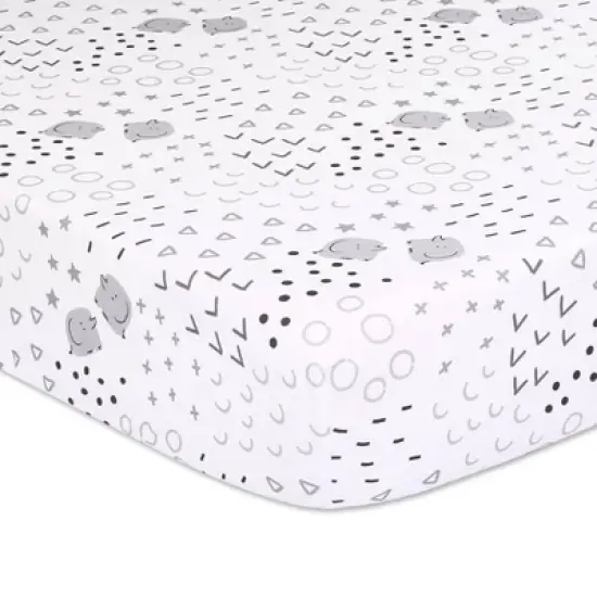 The Peanutshell Preston Baby Crib Bedding Set - Black/White - 3pc image {2}