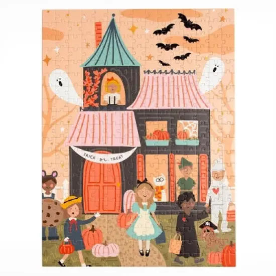Trick or Treat Puzzle - 300pc: Pippi Post Holiday Jigsaw, Shapes & Colors, Paperboard Material image {3}