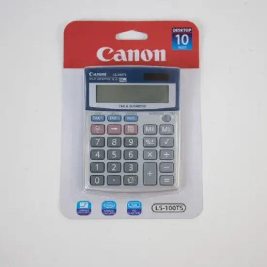 Canon&reg; LS100TS 10-Digit Calculator in Silver image {7}
