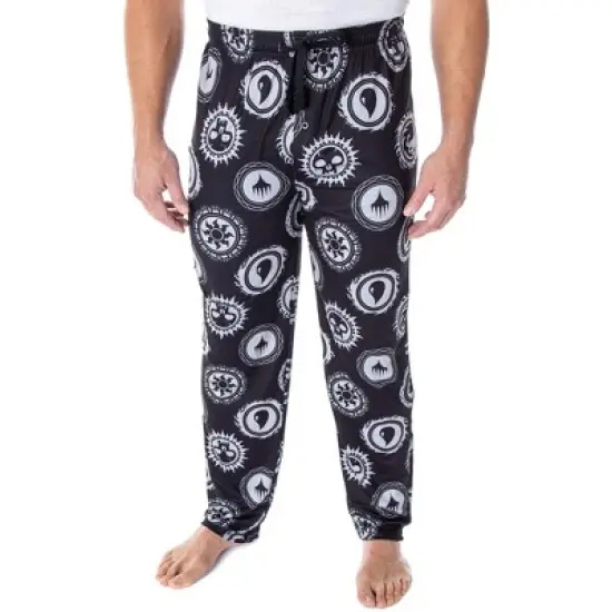 Magic The Gathering Men's Mana Color Logo Symbols Sleep Lounge Pajama Pants image {5}